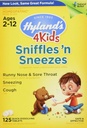 Zink für Kinder Alter 2+, Kalte Medizin Tabletten, Hyland 4 Kinder Sniffles n' Sneezes, Decongestant, Kopfschmerzen und Sinus Relief, Natürliche Behandlung für Allergie und gemeinsame kalte Symptome, 125 Zähler