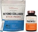 Live Conscious Beyond Collagen Types I, II, III, V & X Stick Packs + MagWell Magnesium Zink & Vitamin D3 | Haar, Haut, Nagel und Gelenk Unterstützung + Knochen & Herz Gesundheit, Immunsystem Unterstützung