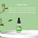 Dr. Botanicals Aloe Vera Eye Serum | Augenserum für dunkle Kreise und Puffiness - Hydrating und beruhigende Formel für Plump - Reduzieren Puffiness und feine Linien | Unter Augenserum | 0.15 fl oz