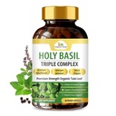 Bio Veda Holy Basil Capsules - Triple Complex Tulsi Holy Basil Leaf Extract - Unterstützung Respiratory Health, Immunity - Fördert gesunde Stress Antwort & Stimmung - Vegan, Glutenfrei - 60 Count