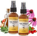 Mickelberry Gardens Honey Propolis Throat Spray - Soothing Sore Throat Relief & Propolis Immununterstützung für Erwachsene & Kinder - Kräuter & Honig Formel (2 oz, 2 Pack)