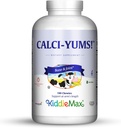 Maxi Health KiddieMax Kalzium - CalciYum! - Flavored -Animal Shaped Chewies - Kosher (180 Count)