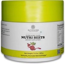 Super Nitric Oxide Nutri Beets - 225g | Organic Beet Root Powder, Pomegranate & Red Spinach for Heart Health, Energy & Blood Pressure Support | Cardiovascular Booster | 30 Portionen