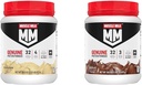 Muscle Milk Genuine Protein Powder Bundle, Banana Crème 1.93 Pfund 12 Servierungen 32g Protein und Schokolade 1.93 Pfund 12 Servierungen 32g Protein