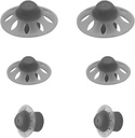 6Packs-Starkey Hörgerät Domes Open Oticon Hörgerät Domes Small Medium Large 3 Größen kompatibel mit Phonak Marvel & Paradise RIC BTE Models SDS 4.0-Black
