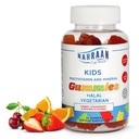 Halal Vitamine für Kinder - Halal Multivitamine für Kinder Vitamin A, C, D, E, B6, B12 - Nicht-GMO Vegetarisch, Halal Gummies - 90 Count