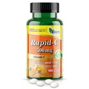 Amerika Medic & Science Rapid-C 500mg Vitamin C Supplement (1 Packung mit 100 Tabletten) Energie-Booster, Tägliche Immunsystem-Unterstützung, Antioxidans | Vegan, Non-GMO beschichtete Ascorbinsäure für Erwachsene Männer & Frauen