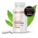 Power Through - Nootropic Brain Ergänzung für Gedächtnis und Fokus mit L-Theanin, Bacopa Monnieri, Rhodiola Rosea, B12, Energie Pillen, Mood Unterstützung & beste Gehirn Ergänzung für Gedächtnis Fokus