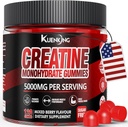 Kreatin Monohydrat-Gummien für Männer und Frauen, Sugar Free Vegan Creatine Gummies 5g für Muskelkraft, Energie-Boost, Pre Workout-Ergänzungen, Boost Focus & Endurance(120 Count)- Gemischte Beere