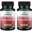Swanson Policosanol - Supplement hilft Herz-Kreislauf-Gesundheit zu unterstützen - Alle natürlichen Formeln hilft Gute Herz-Gesundheit & Funktion - Hilft, gesunde Cholesterol-Level (60 Kapseln, je 20mg) 2 Pack