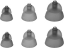 Mixed Set Phonak Power Smokey Dome Small-Medium-Large Domes, Ersatz von Sonova, Hörgerät Domes Alle Empfänger -1 Pack/6 Domes Gesamt