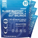 Unwind Gut Health Drink Mix|Apple Cider Vinegar Prebiotic,Probiotics Digestive Health für Frauen & MensMelatonin-Free,Valerian Root,Chamomile|Relaxation Sleep & HydrationsPromegranate Rose,30 Servierungen