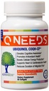QNeeds® coqh-cf Ubiquinol 100 mg COQ10 Clinical Proven Enhanced Delivery for Maximum Absorption, Enhanced Mitochondrial Support, Antioxidant for Heart Health, 60 Count Softgels