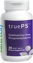 NatureCity True-PS Soy Free Stabilized Phosphatidylserine 100mg Brain Ergänzungen für Gedächtnis und Fokus - Memory Pills für Gehirn - Brain Health Supplements für Erwachsene (30 SoftGels)