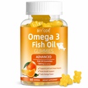Omega-3 Fischöl-Ergänzungen: Pure 1000mg Omega-3 Gummis unterstützen Herzgelenk Augen Gehirn Immun Gesundheit 60 Gummis 30 Tage Versorgung
