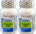 Floranex Probiotic für Colon Health Generic für Lactinex 50 Tabletten pro Flaschenpackung von 2 insgesamt 100 Tabletten