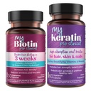 Purity Products Bundle - MyBiotin ProClinical + MyKeratin Advanced Hair Therapy MyBiotin ProClinical (Biotin, MB40X Matrix, Astaxanthin) - MyKeratin (Nächste Generation Keratin Haar, Haut und Nägel)