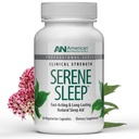 American Nutriceuticals - Serene Sleep Aid - mit Melatonin & Magnesium - Alle natürlichen Schlafhilfe für Erwachsene -Long-Lasting - 60 Kapseln -30 Tage Versorgung