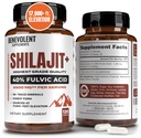 6.500mg Shilajit-Ergänzung mit 40% Fulvic Acid (High Absorption) | Shilajit Mineralergänzung mit 85+ Trace Minerals für Energie, Leistung & Immune Gesundheit - 120 Kapseln