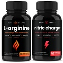 NutraChamps L-Arginin Kapseln und Nitric Charge Kapseln 2 Pack Bundle