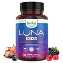 LUNA Kids | #1 Schlafhilfe Tablets für Kinder 4+ und empfindliche Erwachsene | Natürliche Zutaten | 60 x Kaubare Pillen | Sanfte, Kräuterergänzung mit Kamille, Melatonin, Valerian & Lemon Balm