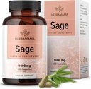 HERBAMA Sage Capsules - 1000mg Natürliche Verdauungs- und Immununterstützung - Sage Blätter für Gehirnklarheit – Vegan, Non-GMO Salvia Officinalis Antioxidante Ergänzung