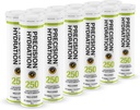 Precision Hydration Electrolyte Drink - Multi Strength Effervescent Hydration Tablets - Low Calorie, Glutenfrei, Vegan/Vegetarian Friendly (12 Tubes, 250mg/L - Green Tube)