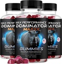 (3 Pack) Dominator Maxxx Gummies für Herren - Dominator Maxx Natural Daily Nutrition Support Premium Advanced Formula Multivitamin Pillen für Gesundheit & Wellness, 180 Gummi für 3 Monate