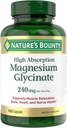 Natures Bounty Magnesium Glycinate Große Flasche / 180 Kapseln 240 mg