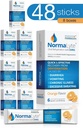 NormaLyte Oral Rehydration Salts-48 Sticks Packs (Yields 500mL pro Pack)-Orange| Energy Supplements, Kalium Supplement, Dehydration Recovery und schnelle Absorption