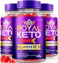 rize labs Royal Keto ACV Gunmies, Organic, Unterstützung Belly Fat Weightloss für Männer und Frauen Gomitas Apple Cider Essig Extra Strength - Pack of 3(180 Gummis)