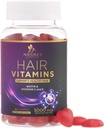 Haar Vitamine Gummi mit Biotin 5000 mcg - Stärker, Radiant Haar, Haut und Nägel Nahrungsergänzung - Vitamin E & C, Haarwachstum Unterstützung Vitamin für Frauen & Männer, Non-GMO & Gluten Frei - 60 Gummie