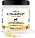 Stellar Biotics for Pets - Max Immune ForteTM für Hunde (Powered by del-Immune V) - Bietet umfassende Immununterstützung | Verbessert Verdauung | Fördert und hält Hundes Wohlbefinden