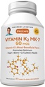 ANDREW LESSMAN Vitamin K2 MK7 60 mcg 360 Softgels - Essential for Healthy Calcium Utilization, fördert Optimum Skelett, Herz und Arterial Health. Keine Zusatzstoffe. Kleine leicht zu schlucken Softgels