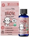 Legendairy Milk Organic Liquid Iron Supplements für Kinder - Sugar Free Liquid Iron für Kinder - für Alter 4 Monate bis 3 Jahre - Kirsche Flavor, 60 Portionen