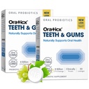 OraTicx Teeth & Gums Oral Probiotics, 8 Billion CFU - Natürlich unterstützt Mundgesundheit, Frischer Atem und Immunität, Dental Probiotic Supplement, Grape Flavor 30 Lozenges 2-Pack