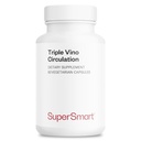Supersmart - Triple Vino Zirkulation (High Potency) - 3-in-1-Formel - Roter Blatt-Extrakt - mit Grape Seed & Marc | Vegan & Gluten Free - 60 Veg Kapseln