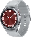 SAMSUNG Galaxy Watch 6 Classic 43mm Bluetooth Smartwatch, rotierende Lünette, Fitness Tracker, Personalisierte HR-Zonen, Advanced Sleep Coaching, Herzmonitor, BIA Sensor, Health Insights, US Version Silver