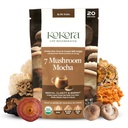 7 Pilz Mocha - Organisches adaptogenes Pilzpulver - Einschließlich Tail & Lions Mane - Energizes & Promotes Mental Clarity* - Vegan, Glutenfrei, Ohne Zusatz von Zucker - 20 Portionen - 120g
