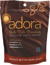 Adora Calcium Supplemento, Cioccolato al latte equo, Confezione singola - 30 ct