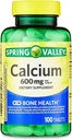 Spring Valley - Calcium 600 mg (Pack of 2) 200 Total Coated Tablets