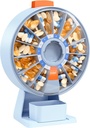 Daviky Pill Dispenser Daily, Large Pill Organizer mit Wand- oder Standbenutzung, 14 Tage Pillencontainer, Push Button Design, Wöchentliche Pille Box für Vitamin, Medizin, Ergänzung, Fischöl(blau)