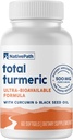 NativePath Turmeric Curcumin mit schwarzem Samenöl - Advanced Antioxidant & Joint Support Supplement - Premium Turmeric Softgels mit verbesserter hoher Absorption, nicht-GMO & Gluten-Free, 60 Softgels