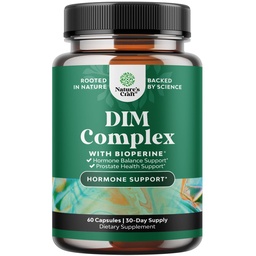 Pure DIM Supplemento per gli uomini con Bioperine - DIM Estrogen Blocker per gli uomini per l'equilibrio dell'ormone e la salute della prostata - Diindolylmethane Testosterone Complex con Broccoli Florets - 60 capsule