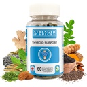 Stärke & Gewürze - Schilddrüsenunterstützung, Jodergänzung mit Maca Root, Sea Kelp, Brasilien Nüsse und Ashwagandha, 60 Kapseln