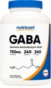 Nutricost GABA (Gamma Aminobuttersäure) 750mg, 240 Kapseln, 240 Portionen - Non-GMO, Glutenfrei