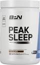 BARE PERFORMANCE NUTRITION, BPN Peak Sleep Night-Time Sleep Support Supplement, Hot Drink Mix Powder, 30 Portionen, Schokolade