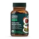 Gaia Herbs Immune Pilzmischung - Immununterstützung Pilzergänzung für Jahr-Round Gesundheit* - mit Reishi, Cordyceps, Türkei Tail, Shiitake und Chaga Pilze - 40 Vegan Kapseln (40-Day Supply)