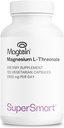 Supersmart - Magnesium L-Threonate 2000mg pro Tag (Magtein) - Patentiert & hochverfügbar Magnesium Threonat - Gedächtnis, Gehirngesundheit & Attention | Non-GMO & Gluten Free - 120 vegetarische Kapseln