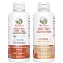 MaryRuth Organics Mushroom Liposomals: Turkey Tail (Chocolate Fudge) & Cordyceps (Maple Spice) | Clean Label Project Verified® | Immunität, Energie, & Gesamtgesundheit | Vegan, Non-GMO, Gluten Free